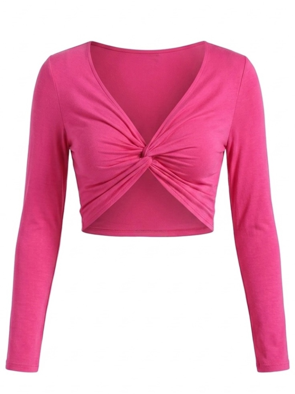 pink crop top